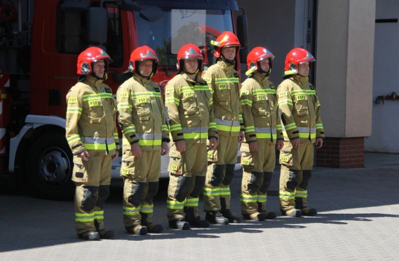 na zdjęciu strażacy z JRG w Krotoszynie