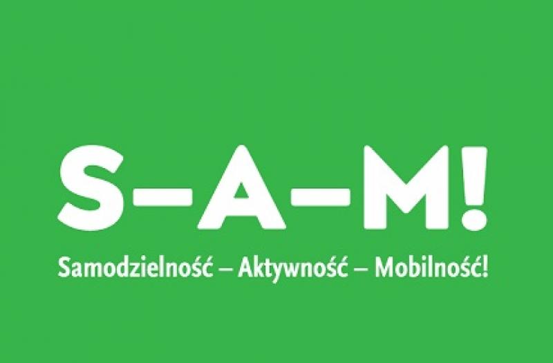 Na zdjęciu logo projektu S-A-M!