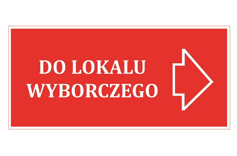 tabliczka do lokalu wyborczego