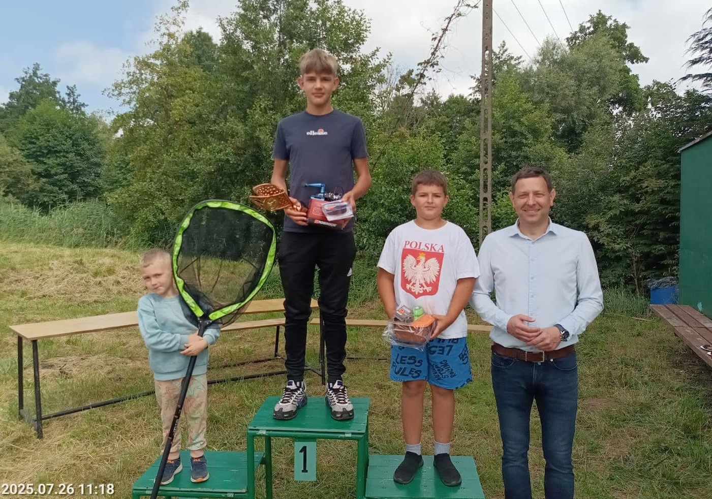 Burmistrz Zdun z laureatami