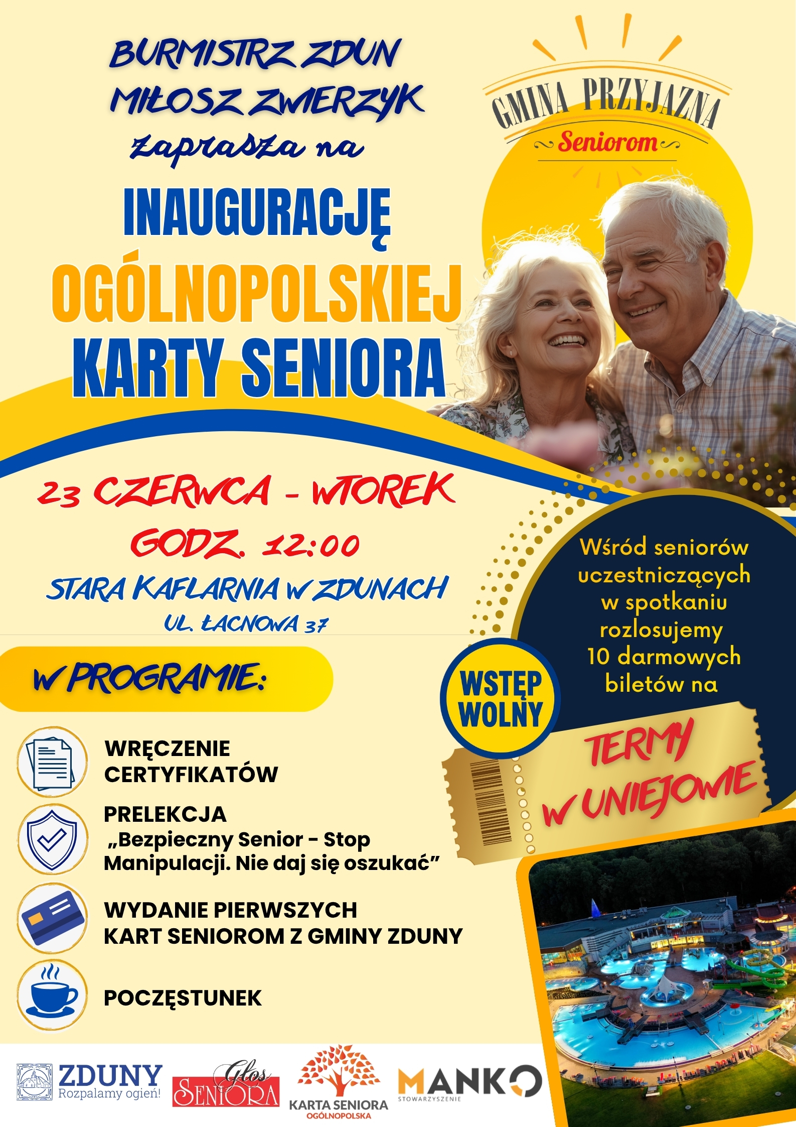 plakat informacyjny nt. Karty Seniora